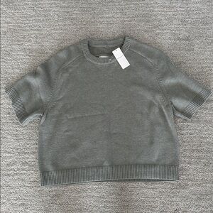 The A&F Madeline Crew Sweater Tee (Olive)